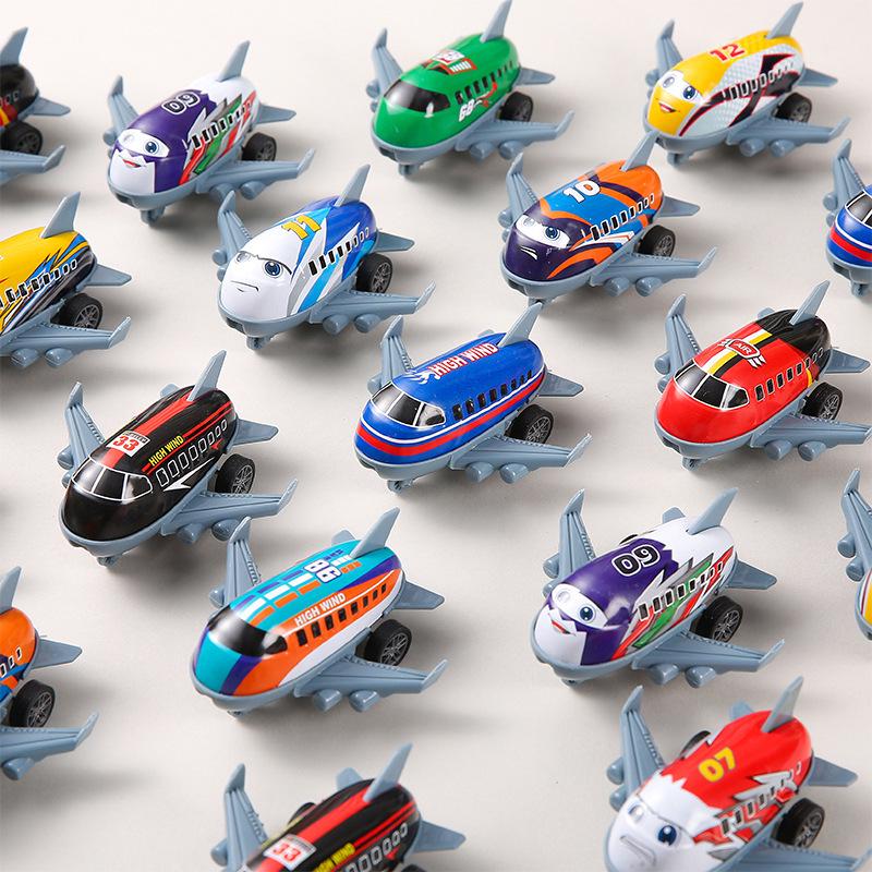 Детская игрушка-самолет с оттяжкой - реалистичная модель пассажирского самолета для мальчиков и студентов